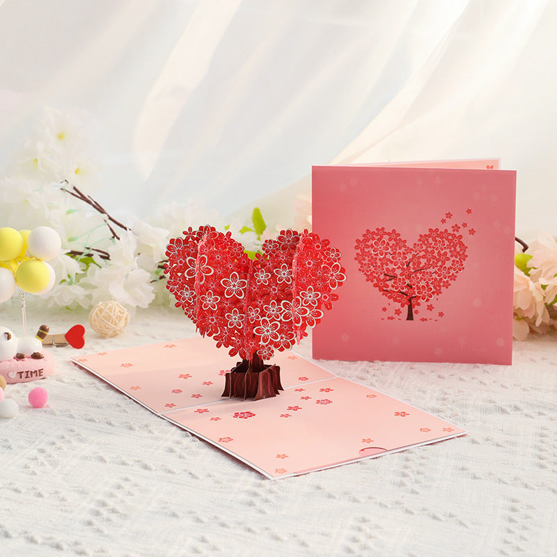 Blossoming Love Pop-Up Card