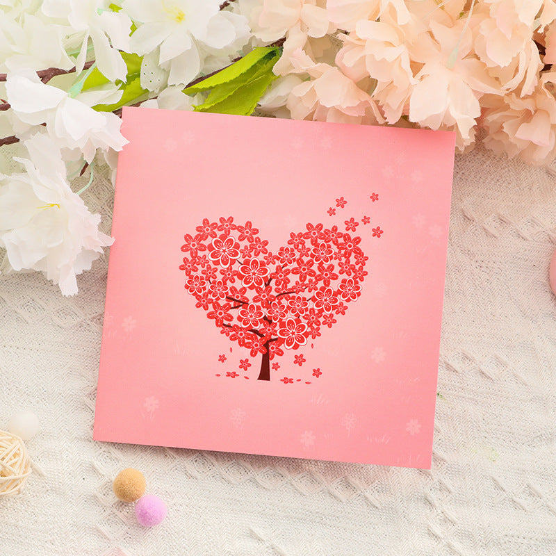 Blossoming Love Pop-Up Card